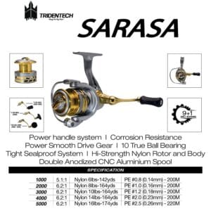 Reel Tridentech Sarasa